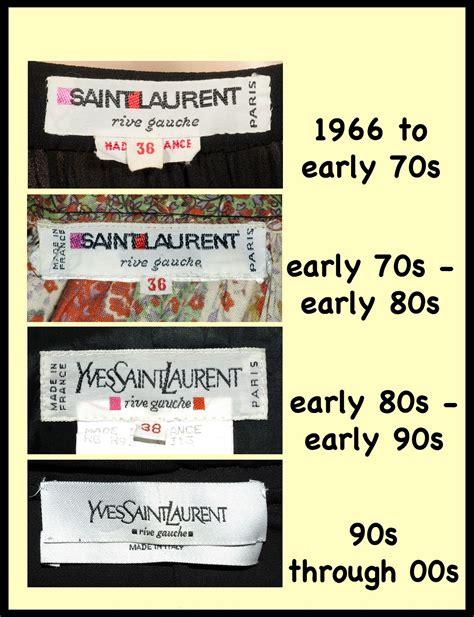 yves saint laurent vintage label|vintage yves saint laurent fashion.